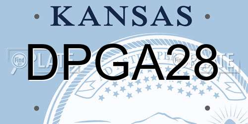 DPGA28 Kansas License Plate