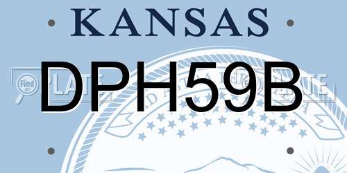 DPH59B Kansas License Plate