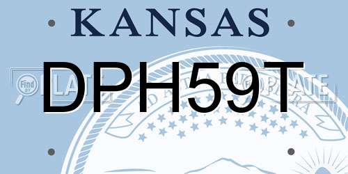DPH59T Kansas License Plate