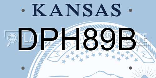DPH89B Kansas License Plate