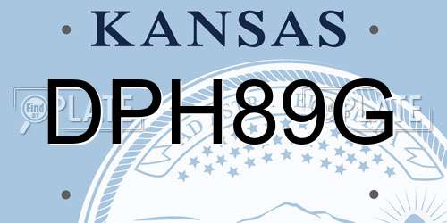 DPH89G Kansas License Plate