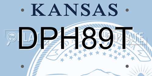 DPH89T Kansas License Plate