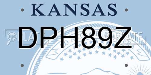 DPH89Z Kansas License Plate