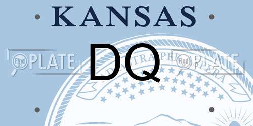 DQ Kansas License Plate