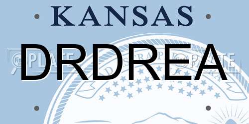 DRDREA Kansas License Plate