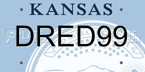 DRED99 Kansas License Plate