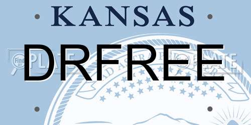 DRFREE Kansas License Plate