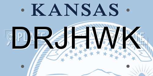 DRJHWK Kansas License Plate