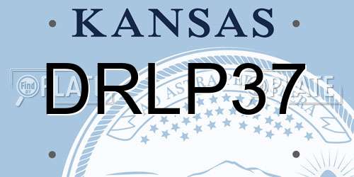 DRLP37 Kansas License Plate
