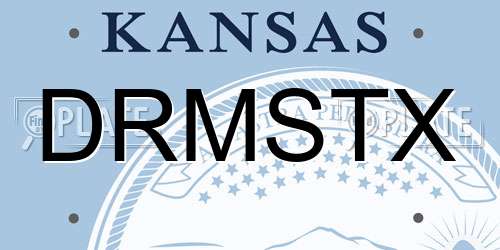 DRMSTX Kansas License Plate
