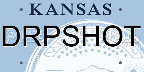 DRPSHOT Kansas License Plate
