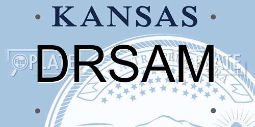 DRSAM Kansas License Plate