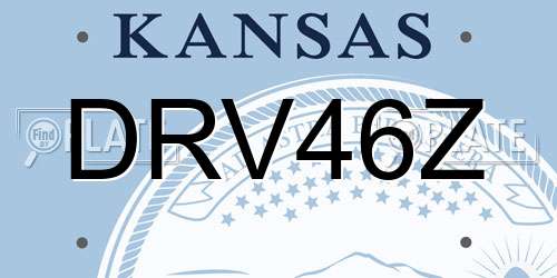 DRV46Z Kansas License Plate