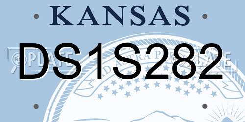 DS1S282 Kansas License Plate