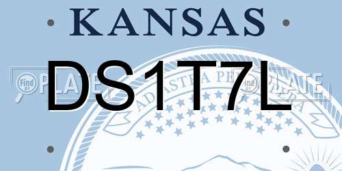 DS1T7L Kansas License Plate