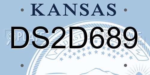 DS2D689 Kansas License Plate