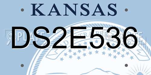 DS2E536 Kansas License Plate