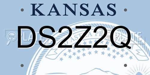 DS2Z2Q Kansas License Plate