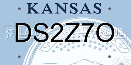 DS2Z7O Kansas License Plate