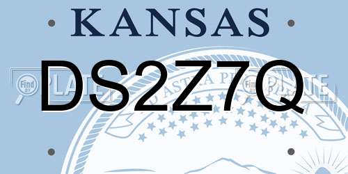DS2Z7Q Kansas License Plate
