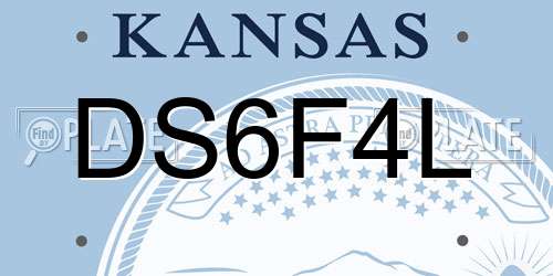DS6F4L Kansas License Plate