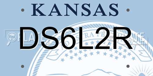 DS6L2R Kansas License Plate