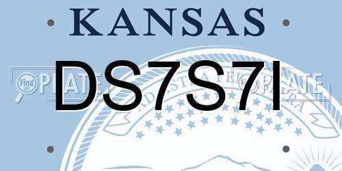 DS7S7I Kansas License Plate