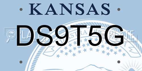 DS9T5G Kansas License Plate