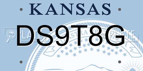 DS9T8G Kansas License Plate