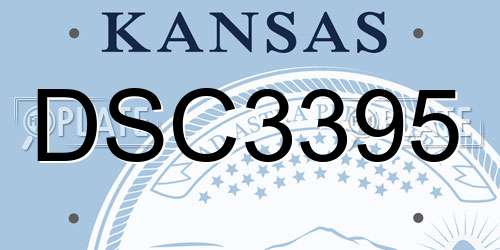 DSC3395 Kansas License Plate
