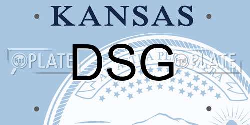 DSG Kansas License Plate