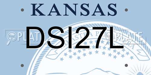 DSI27L Kansas License Plate