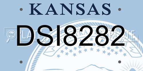 DSI8282 Kansas License Plate