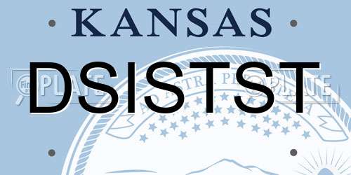 DSISTST Kansas License Plate