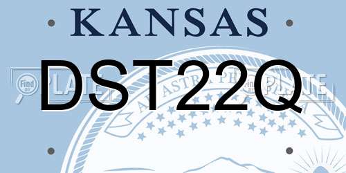 DST22Q Kansas License Plate