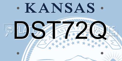 DST72Q Kansas License Plate
