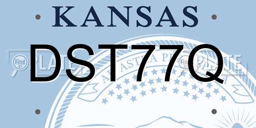 DST77Q Kansas License Plate