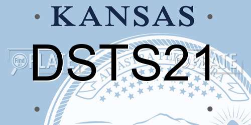 DSTS21 Kansas License Plate