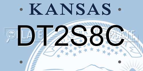 DT2S8C Kansas License Plate