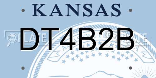 DT4B2B Kansas License Plate