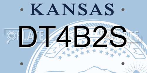 DT4B2S Kansas License Plate