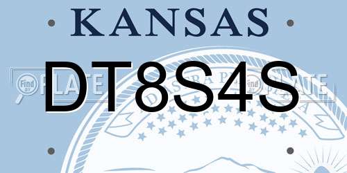 DT8S4S Kansas License Plate