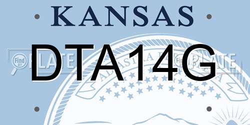 DTA14G Kansas License Plate