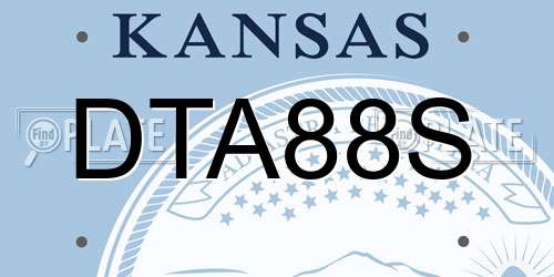 DTA88S Kansas License Plate