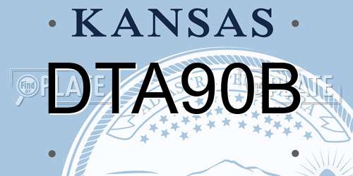 DTA90B Kansas License Plate