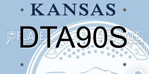 DTA90S Kansas License Plate