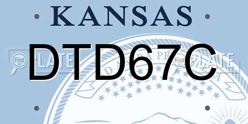 DTD67C Kansas License Plate