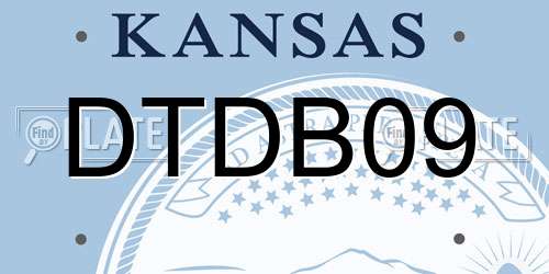 DTDB09 Kansas License Plate