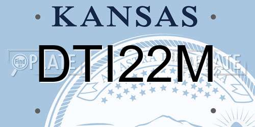 DTI22M Kansas License Plate