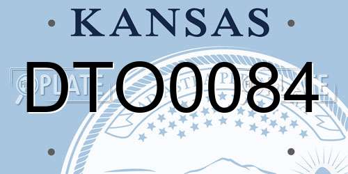 DTO0084 Kansas License Plate